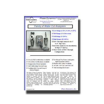 Catalog of in-line moisture meters завода Phase Dynamics